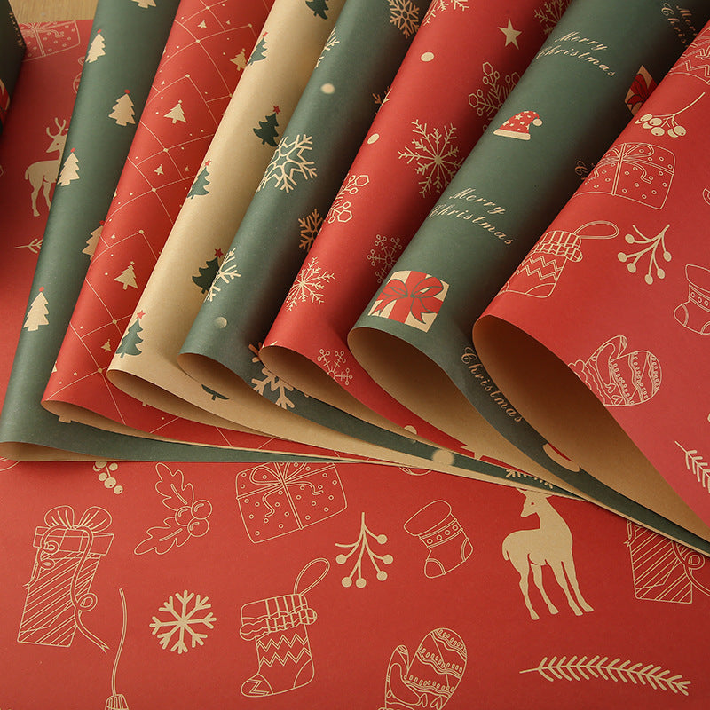 Christmas Kraft Paper Vintage Gift Wrapping Paper