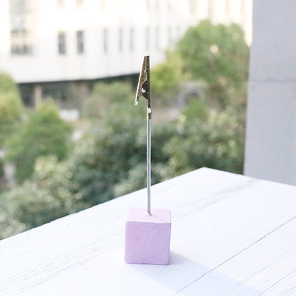 Color Log Square Message Wrought Iron Memo Folder