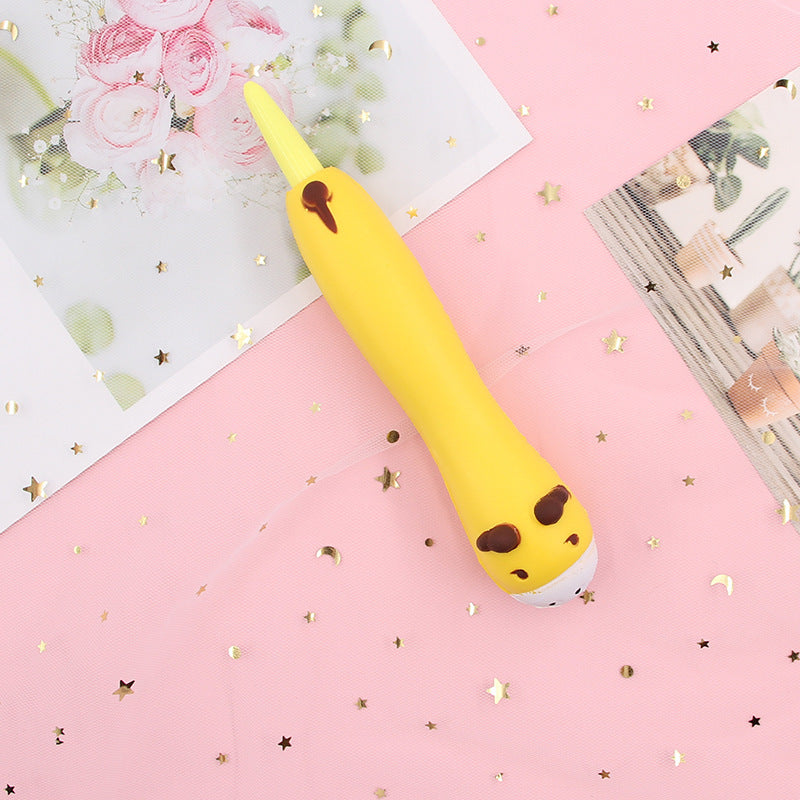 Compatible with Apple , Vent Pen Pressure Pen Creative Cartoon Soft Students Use Pinch Pen Cute Super Cute Gel Pen Decompression Pen