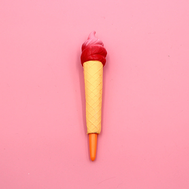 Compatible with Apple , Vent Pen Pressure Pen Creative Cartoon Soft Students Use Pinch Pen Cute Super Cute Gel Pen Decompression Pen