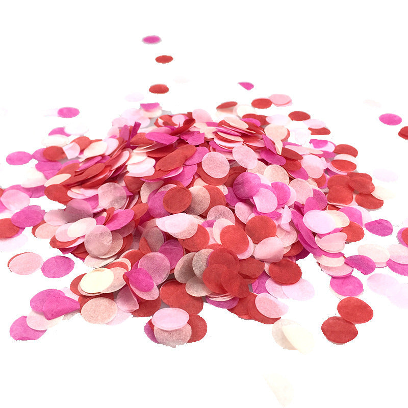 Colorful Paper Scrap Rain Round Shredded Paper