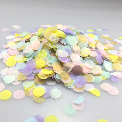 Colorful Paper Scrap Rain Round Shredded Paper