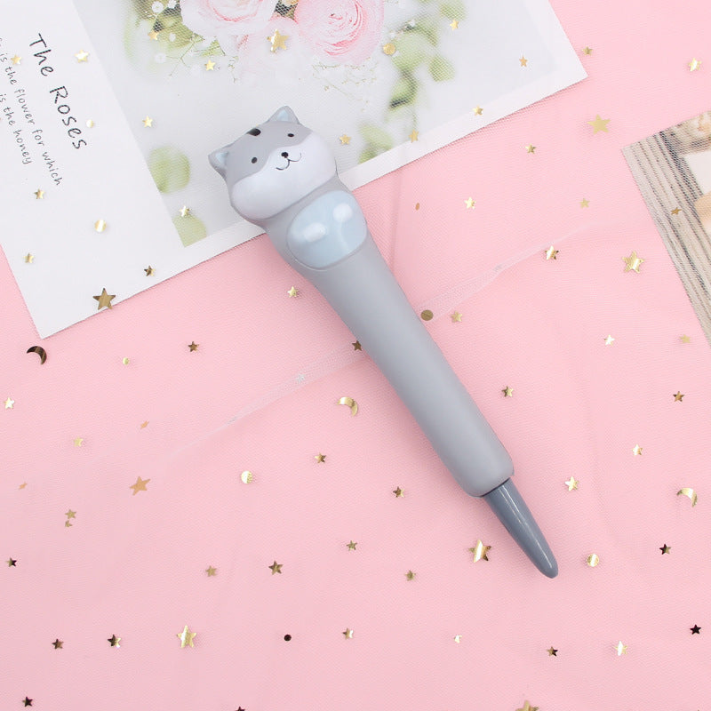 Compatible with Apple , Vent Pen Pressure Pen Creative Cartoon Soft Students Use Pinch Pen Cute Super Cute Gel Pen Decompression Pen