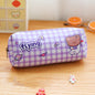 Bear Plaid Waterproof Storage Stationery Bag