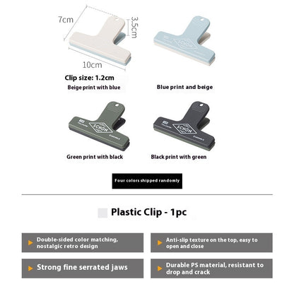 Japanese Retro Plastic Clip Notebook Stationery