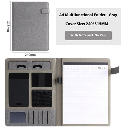 Leather Business Multifunction A4 Fashion Folder