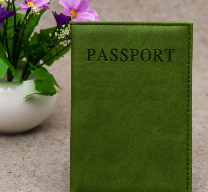 Passport cover pu leather document folder