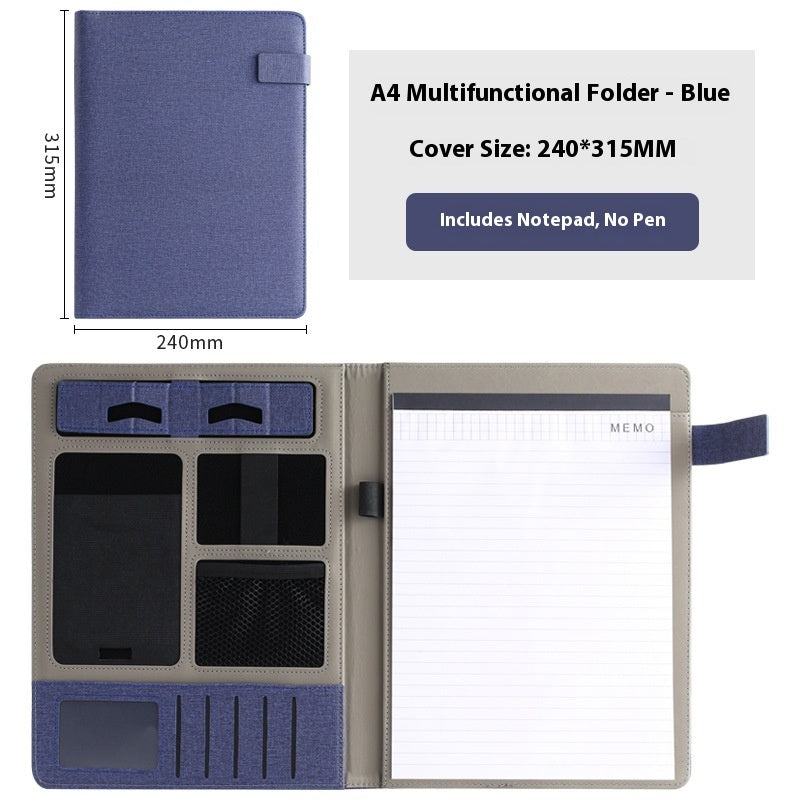 Leather Business Multifunction A4 Fashion Folder