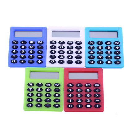 Mini Calculator Pocket Button Battery