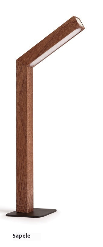 Desk LED Light Learning Reading Dormitory Rotating Solid Wood Bedside Wall Lamp