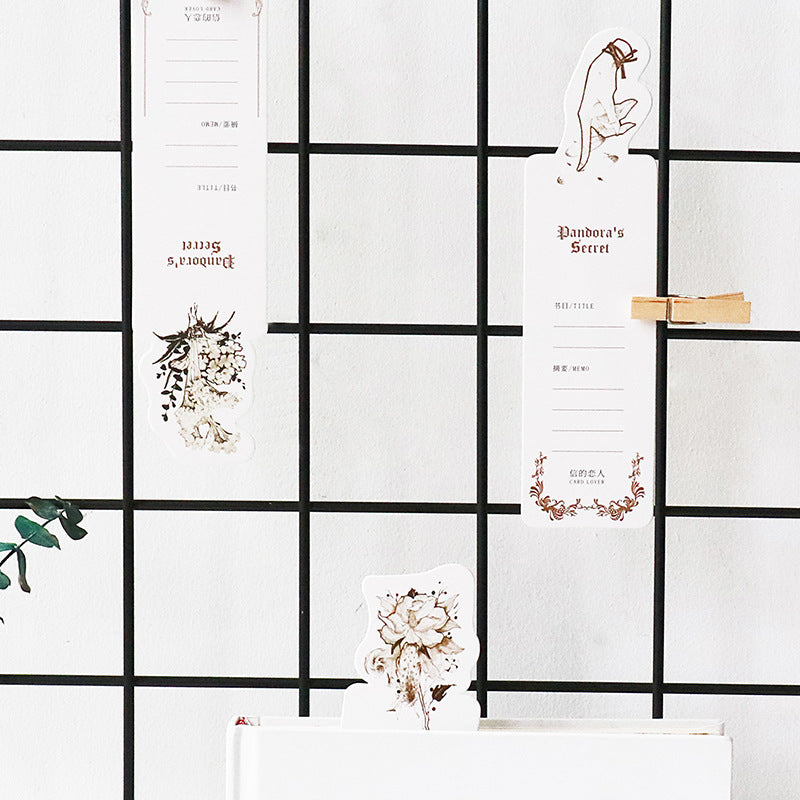 Boxed Paper Bookmark Creative Student Stationery