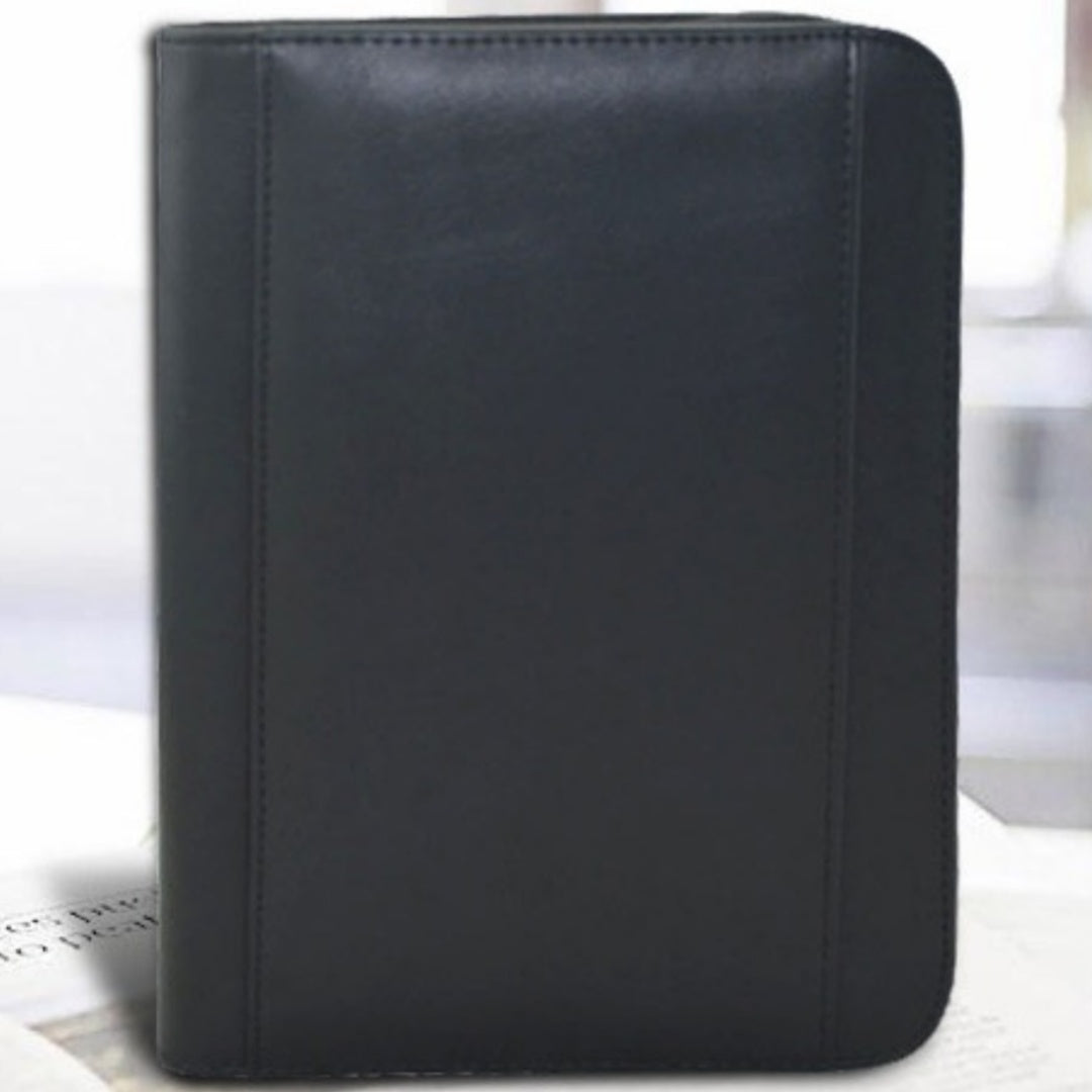 A5 Multifunctional Folder PU Zipper Bag With Computer