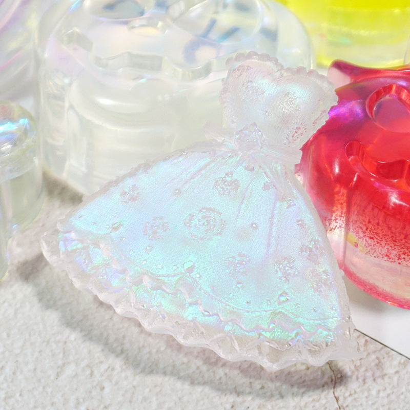 Colorful paper cut shell fragments laser paper