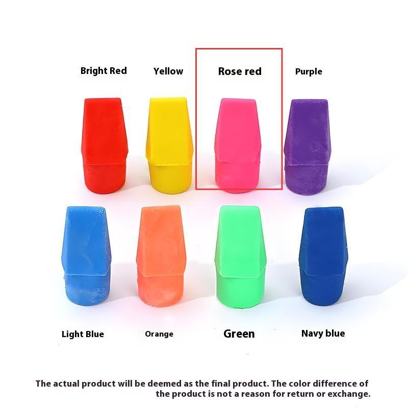 Color Knife Head Bullet Eraser Pencil Stub Eraser Student Torch Eraser Replacement