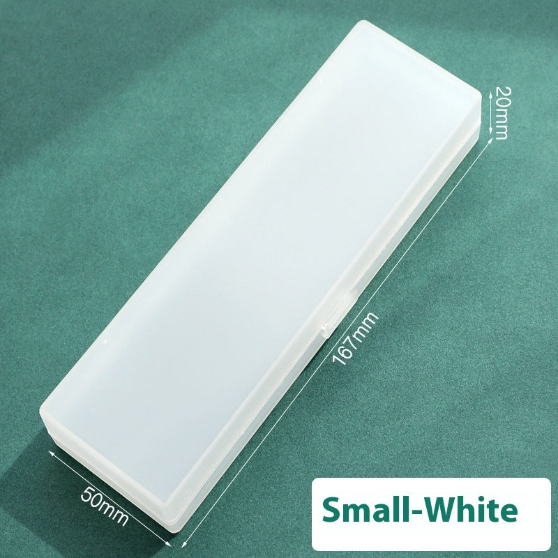Simple Transparent Frosted Stationery Box