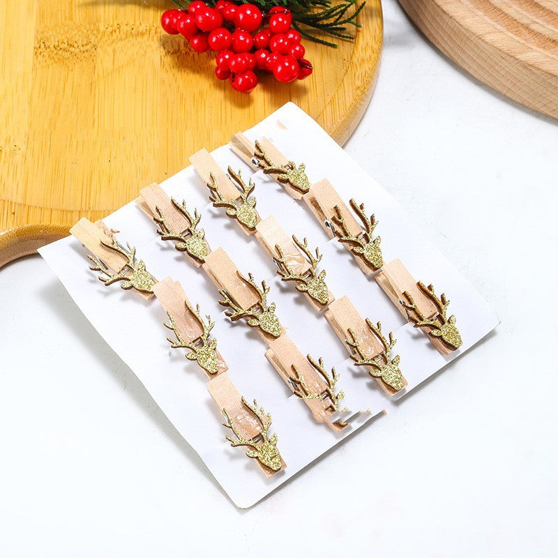 Christmas Decorative Wooden Photo Folder