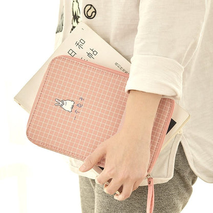 Large capacity cartoon stationery bag