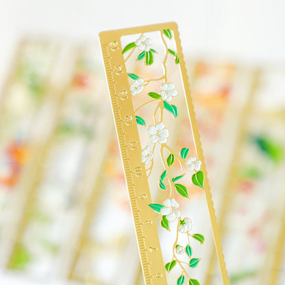 Ruler Metal Bookmark Drawing Straight Ruler