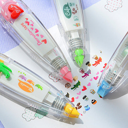 Creative Cartoon Push Correction Tape Stationery