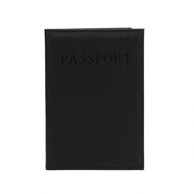 Passport cover pu leather document folder