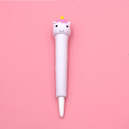 Compatible with Apple , Vent Pen Pressure Pen Creative Cartoon Soft Students Use Pinch Pen Cute Super Cute Gel Pen Decompression Pen
