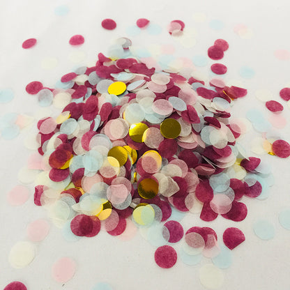 Colorful Paper Scrap Rain Round Shredded Paper