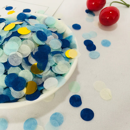 Colorful Paper Scrap Rain Round Shredded Paper