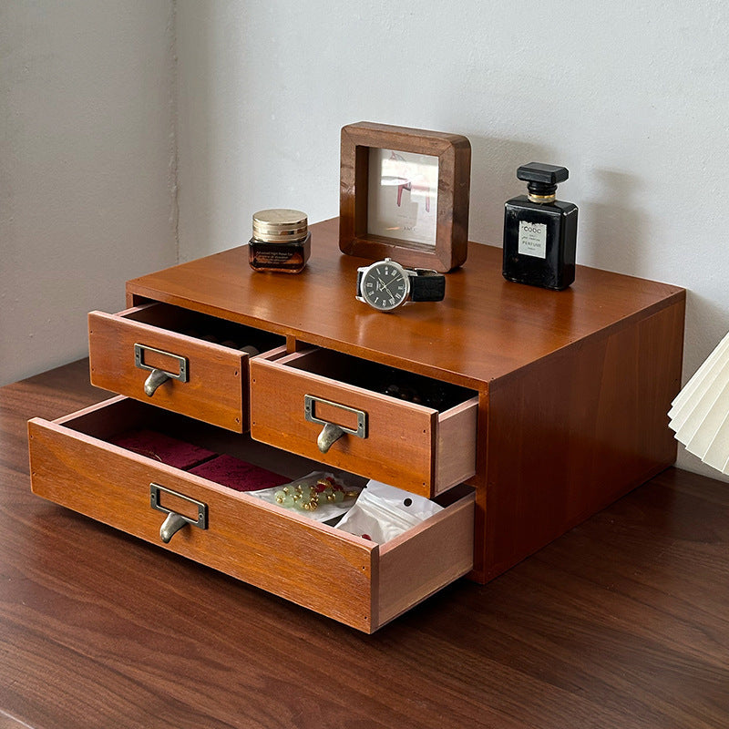 Wooden Desktop Storage Rack Sundries Stationery