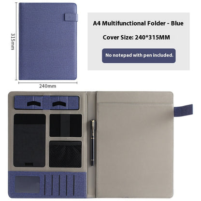 Leather Business Multifunction A4 Fashion Folder