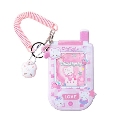 Kitten Puppy Cute Student Campus Bus Pass Document Folder