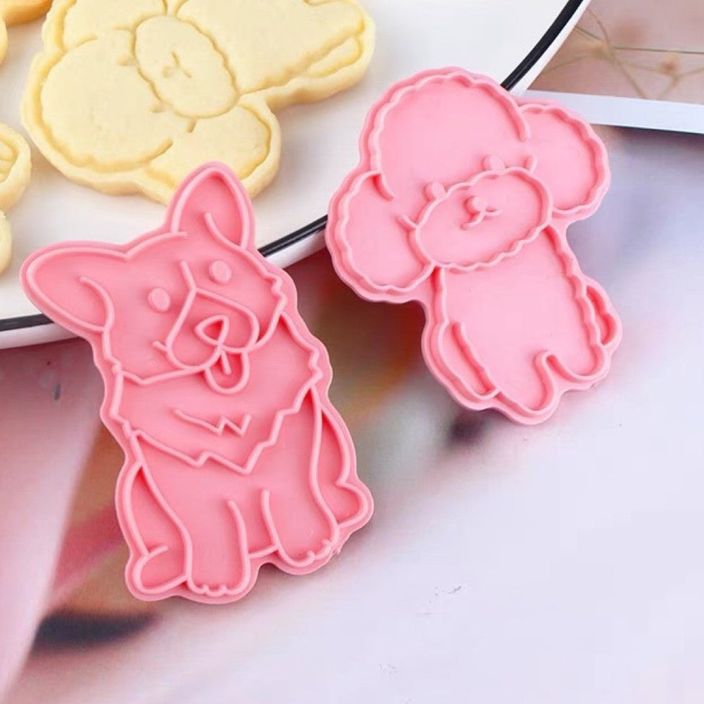 Dog Shaped Cookie Cutters Mold Biscuit Baking Tool