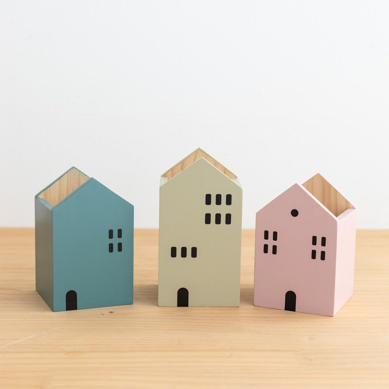 Desktop Cute Bookshelf Stationery Pen Holder