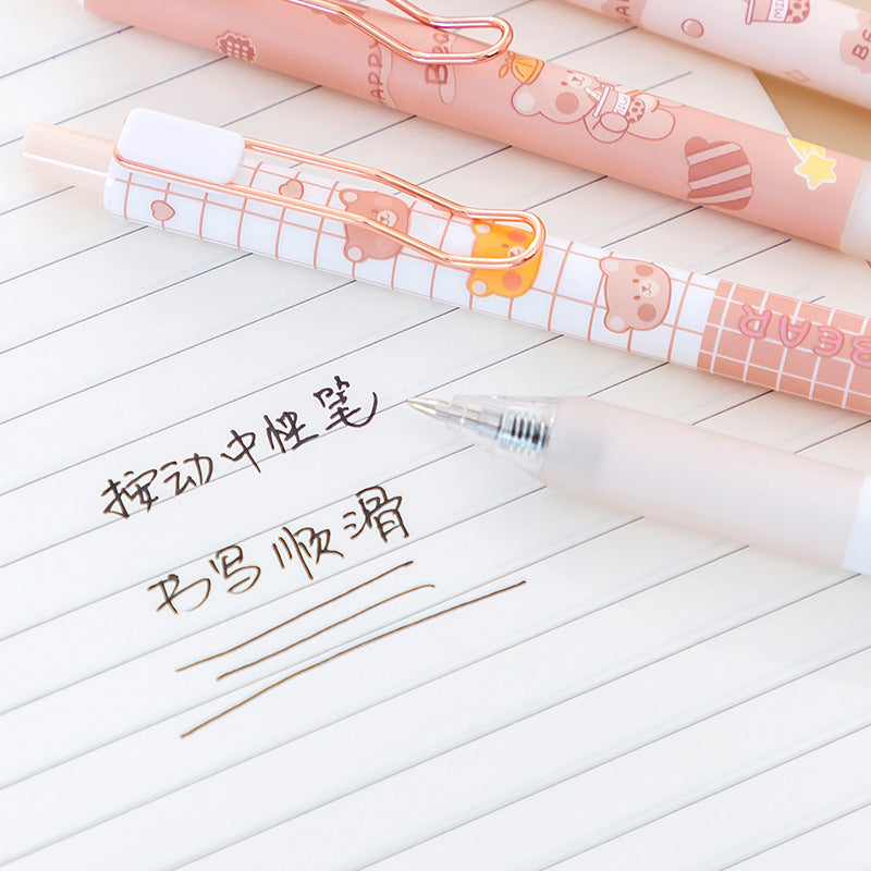 Bear Press Gel Pen Student Stationery