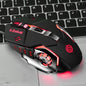 Macro Definition Gaming Competitive Office Home Metal Backboard Housing USB Wired Mouse