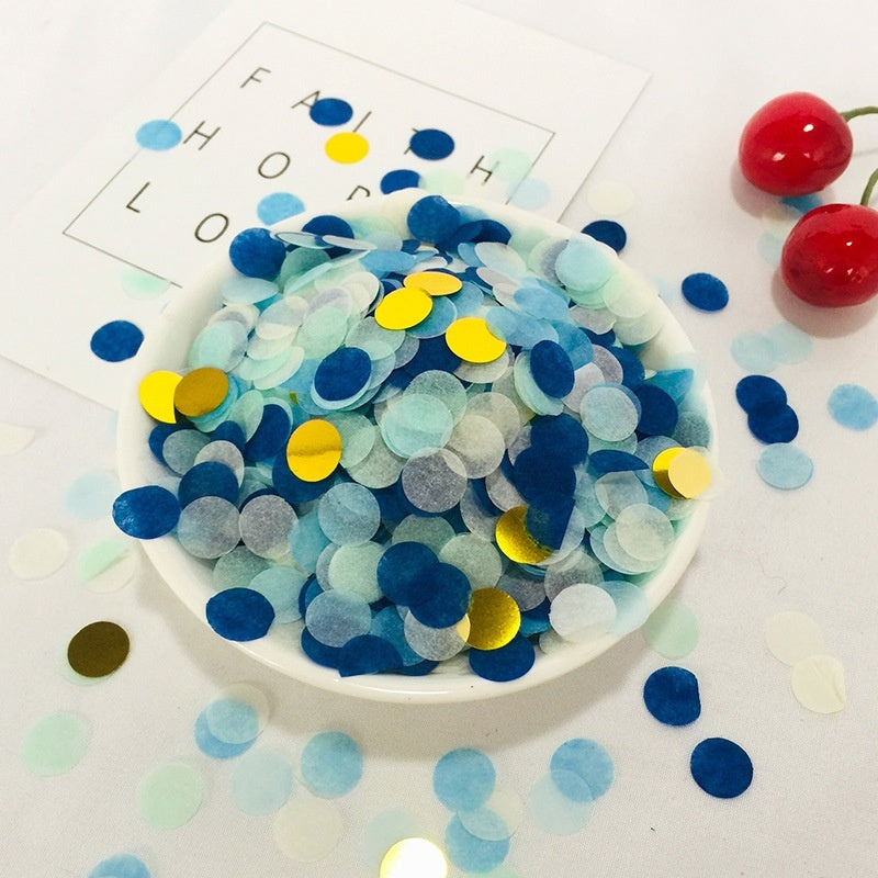 Colorful Paper Scrap Rain Round Shredded Paper