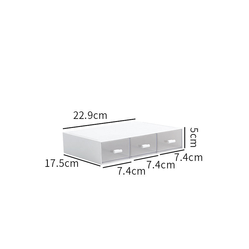 Drawer type stationery office storage box