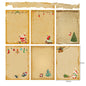 Gift Envelope Stationery Set With Souvenir Kraft Paper Retro Christmas Stationery