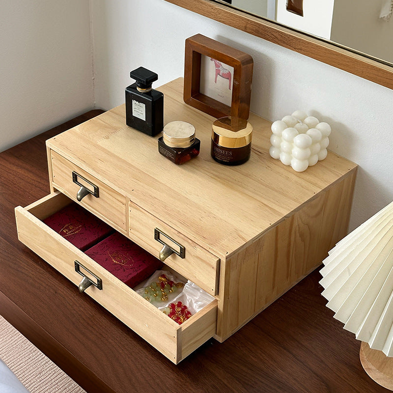 Wooden Desktop Storage Rack Sundries Stationery