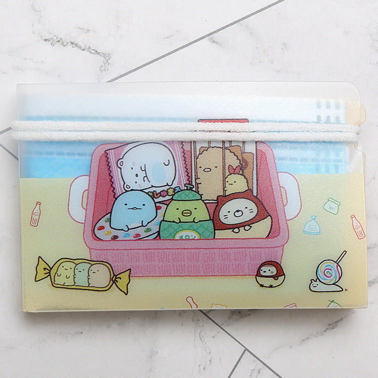 Folding mask storage folder