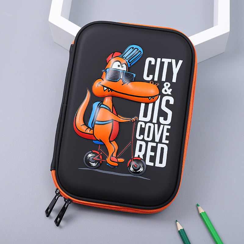 Hard shell waterproof multifunctional stationery box