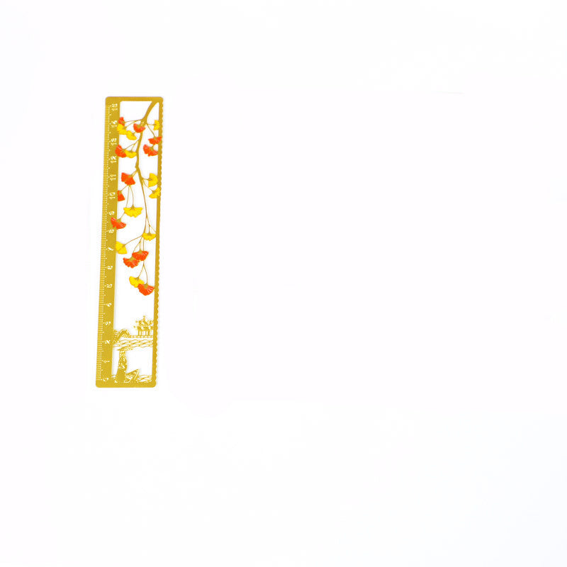 Ruler Metal Bookmark Drawing Straight Ruler