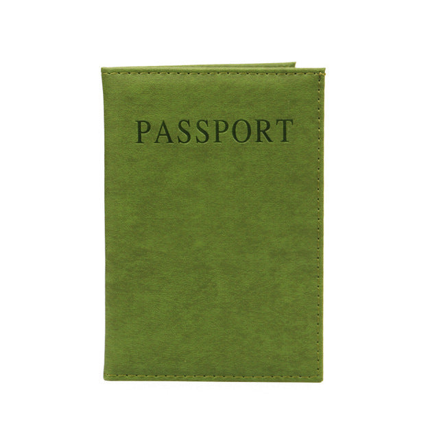 Passport cover pu leather document folder