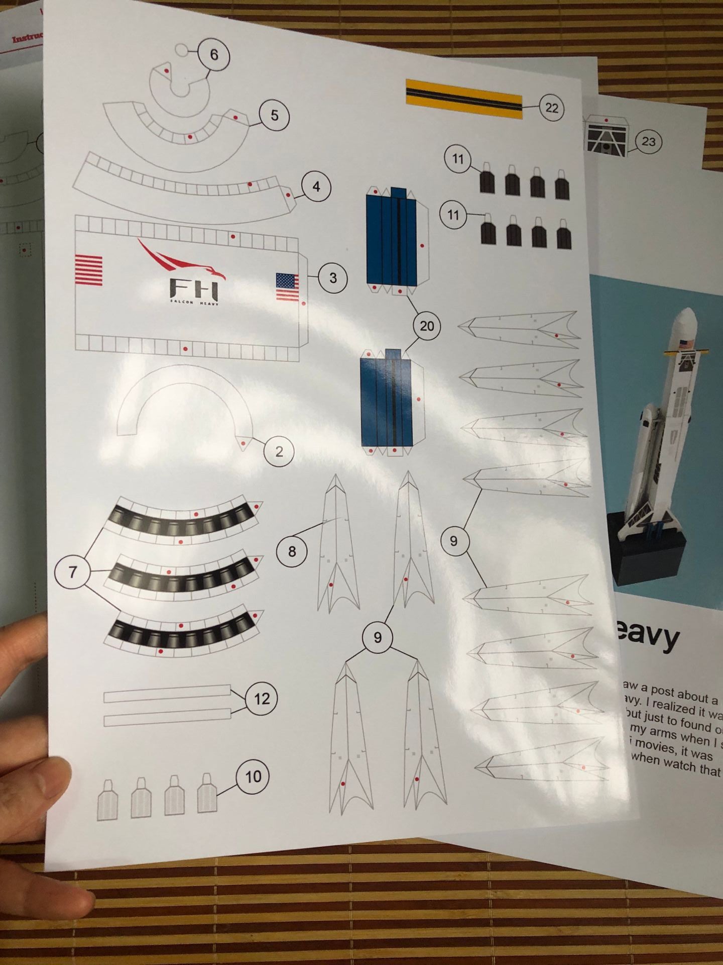 Heavy Rocket Paper Craft