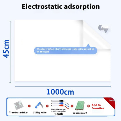 Plastic Electrostatic Adsorption Whiteboard Wall Sticker