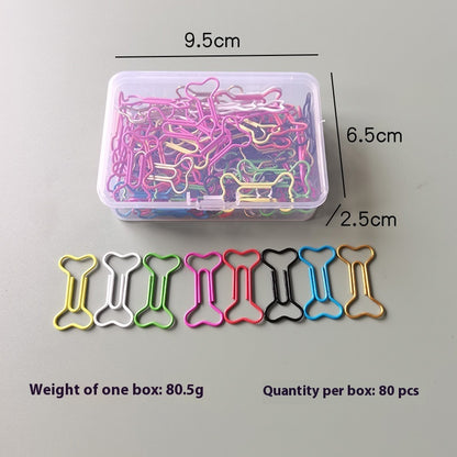 Creative Boxed Bone Paper Clips