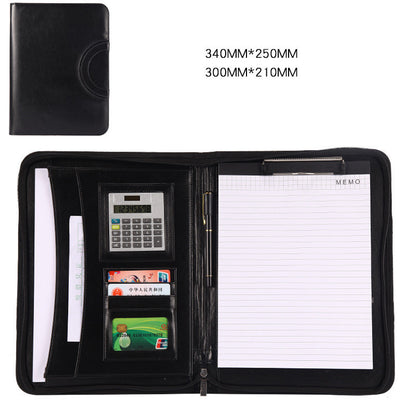 A4 Multifunctional Portable Zipper Bag Folder