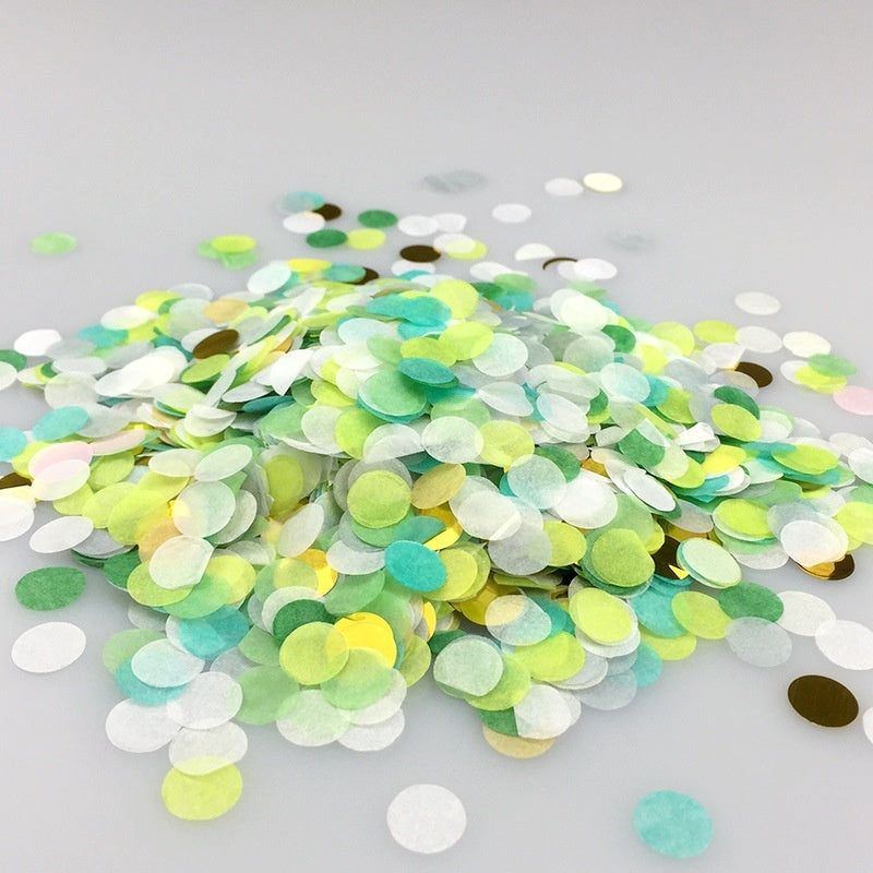 Colorful Paper Scrap Rain Round Shredded Paper