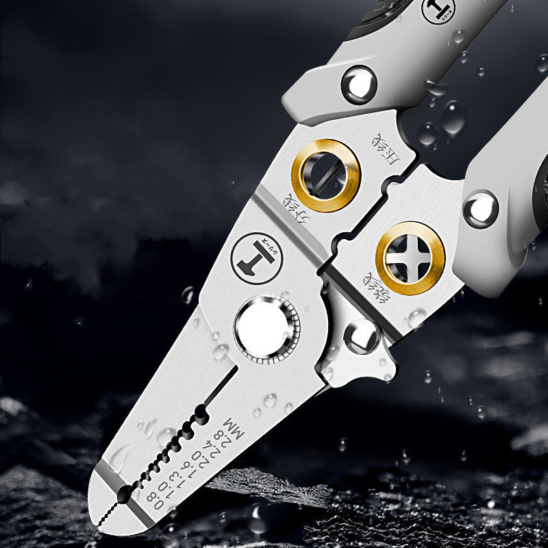 Lvlin Wire Stripper Electrician Cable Cutters Peeling Pliers Multifunctional