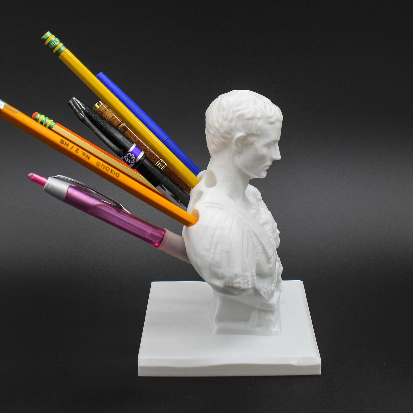 Statue Penholder Pen Holder Storage Ideas Modeling Pen Holder