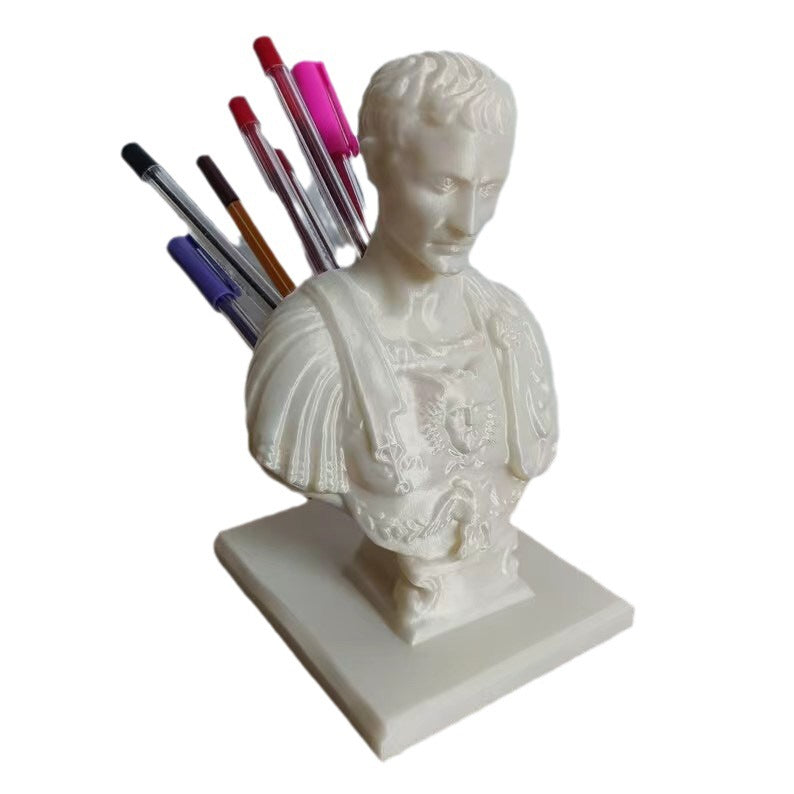 Statue Penholder Pen Holder Storage Ideas Modeling Pen Holder